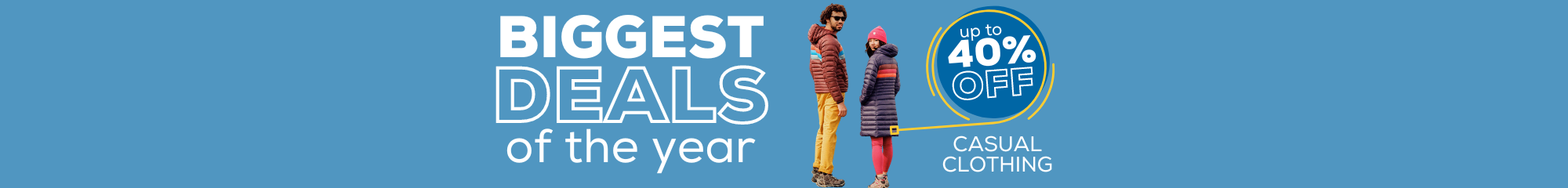 BIGGEST SALE OF THE YEAR - CASUAL CLOTHING, T-SHIRTS, PANTS & SHORTS, HOODIES, JACKETS & MORE