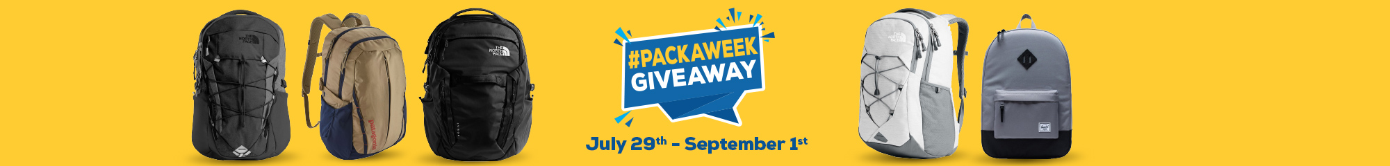 Pack-A-Week Giveaway. July 19th - September 1st 2019