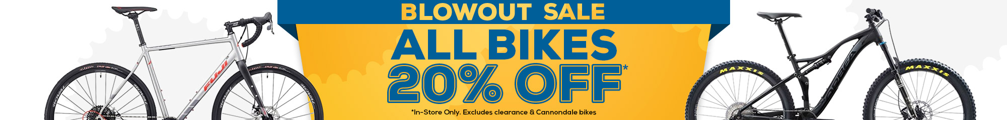 Bike Blowout Sale.