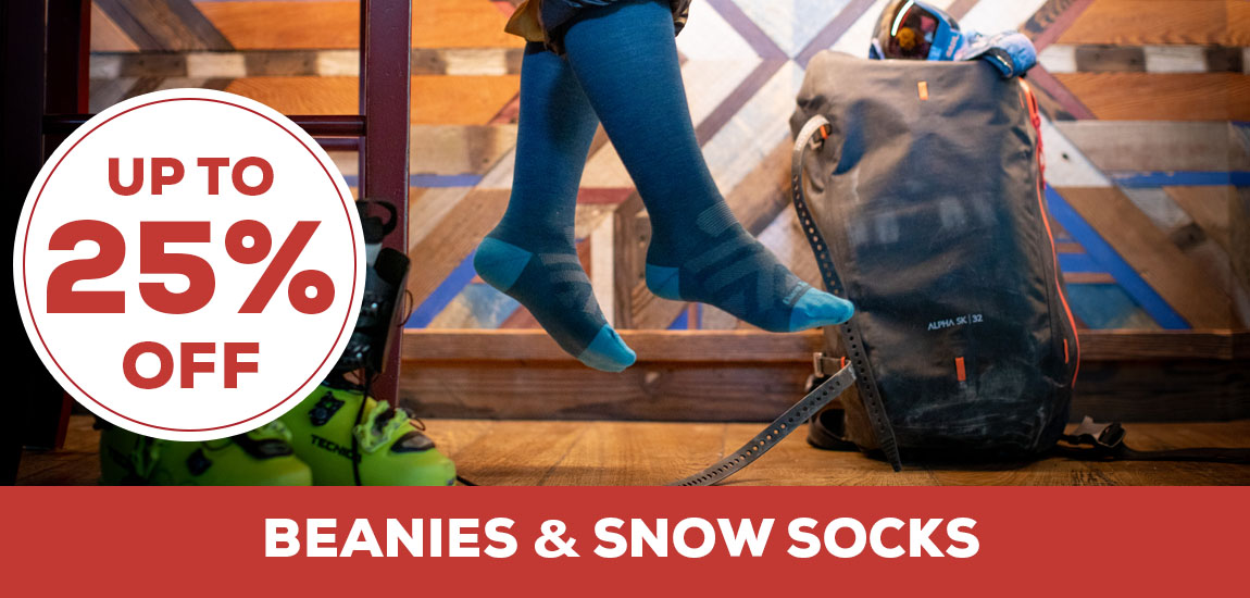 Beanies & Snow Socks up to 25% Off