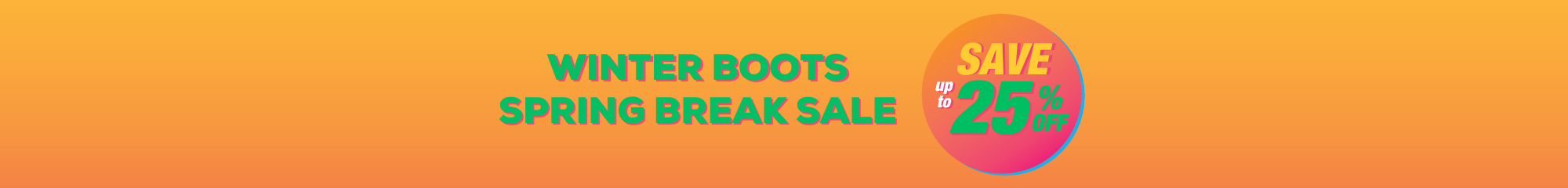 Winter Boots up to 25% Off