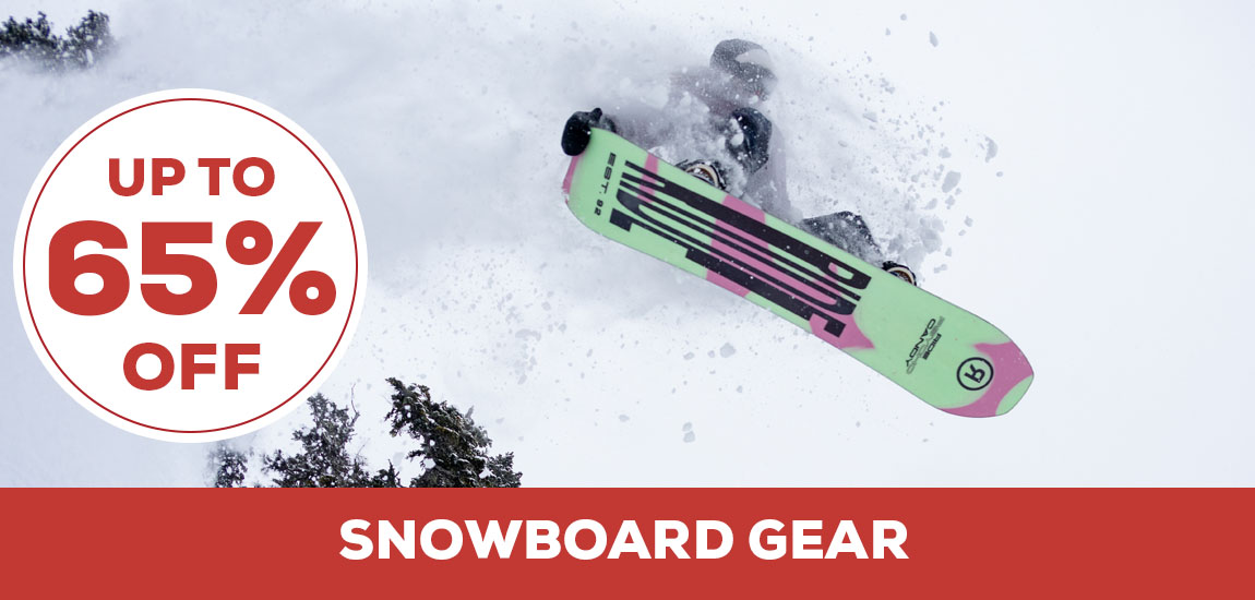 Snowboard Gear up to 65% Off