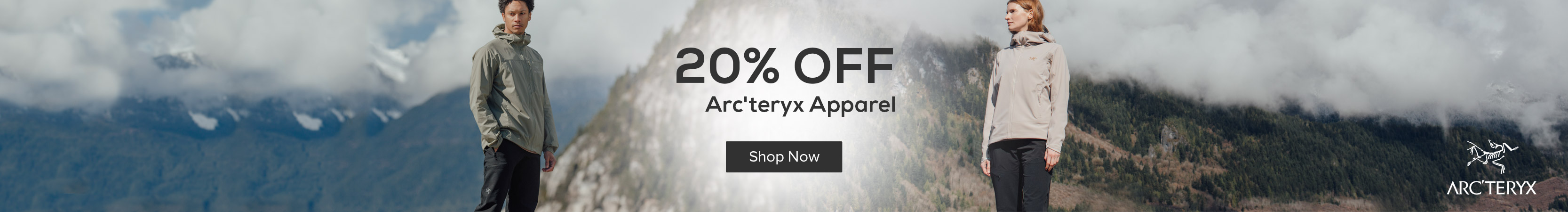  Save 20% on Arc'teryx Apparel 