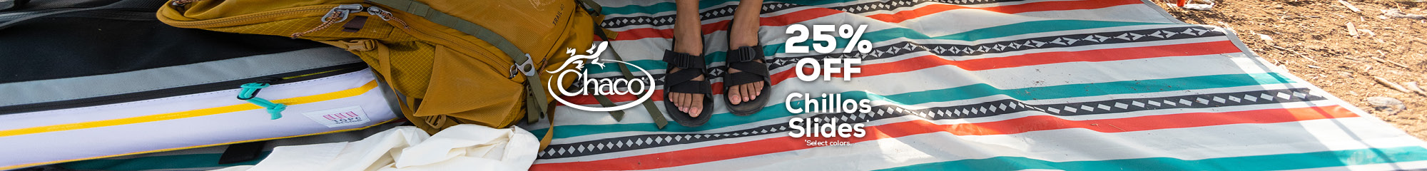 Select Chaco Chillos Slides 25% Off