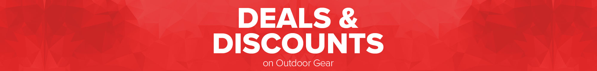 Deals and discounts on outdoor gear