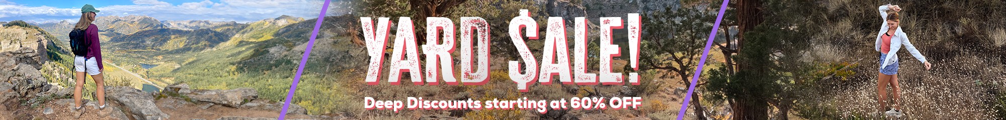 Yard Sale! Deals starting at 60% off on past season styles. 