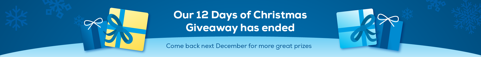 12 Days of Christmas Giveaway has ended - See you next year!