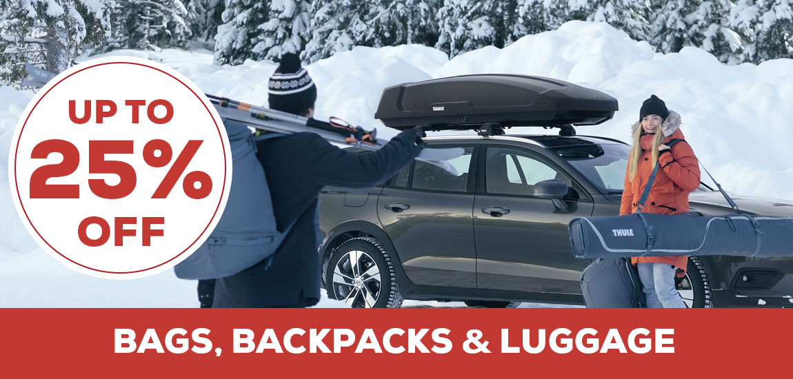 Bags, Backpacks & Luggage up to 25% Off