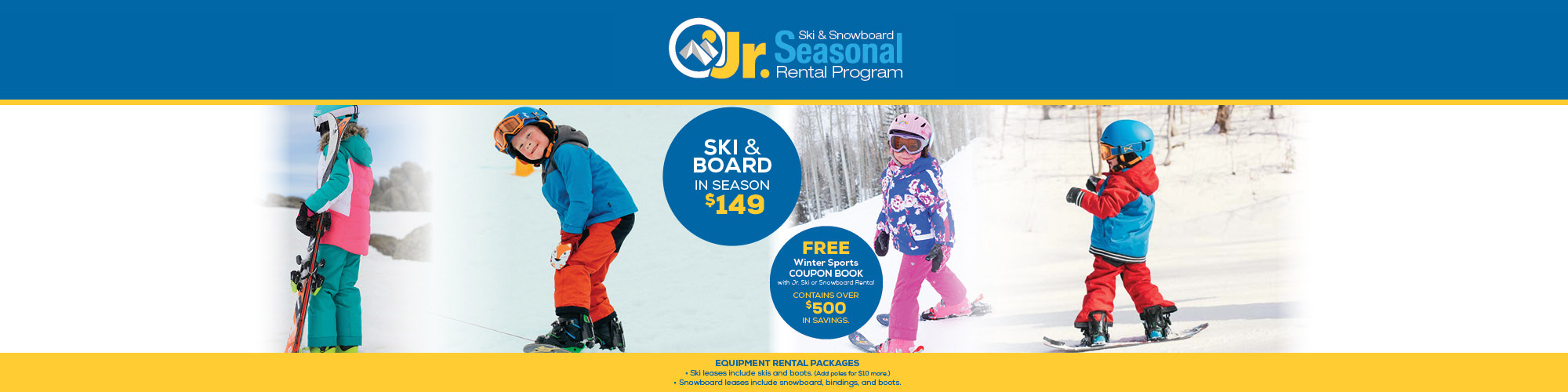 Junior Ski & Snowboard Seasonal Rental Program
