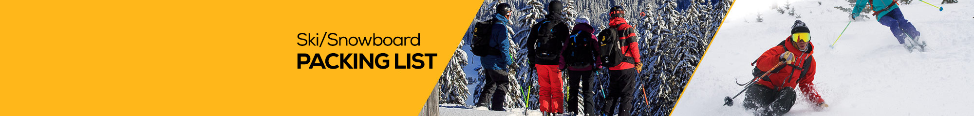 Ski Snowboard Packing List