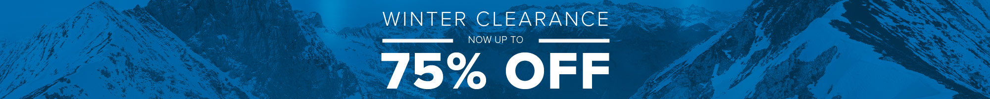 Winter Clearance Sale - Up To 75% Off