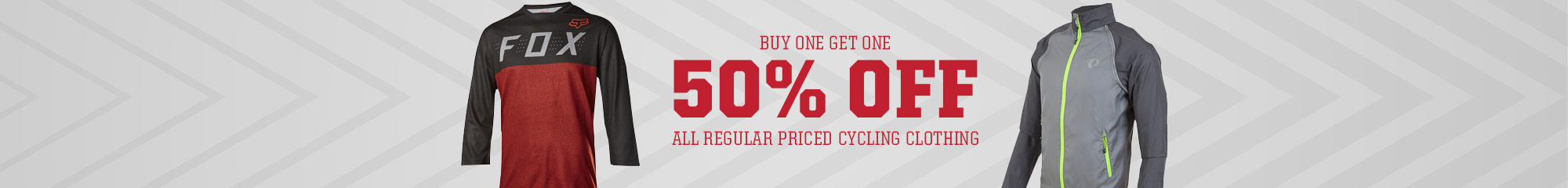 Bogo 50% Off All Regular Priced Cycling Clothing