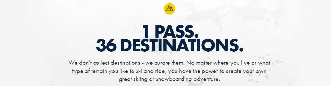 1 pass. 36 destinations.
