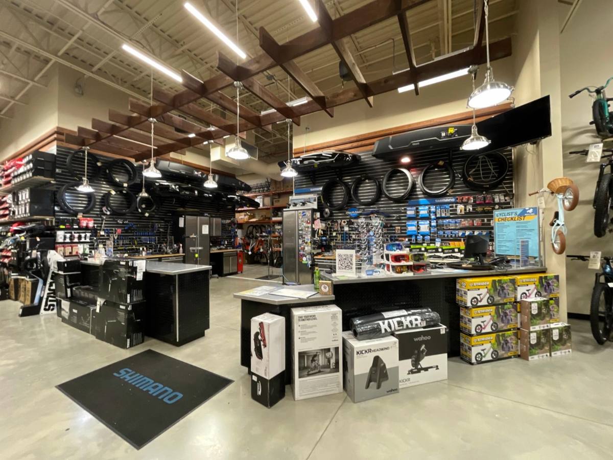 Sun & Ski Sports bike shop in San Antonio with gear and accessories