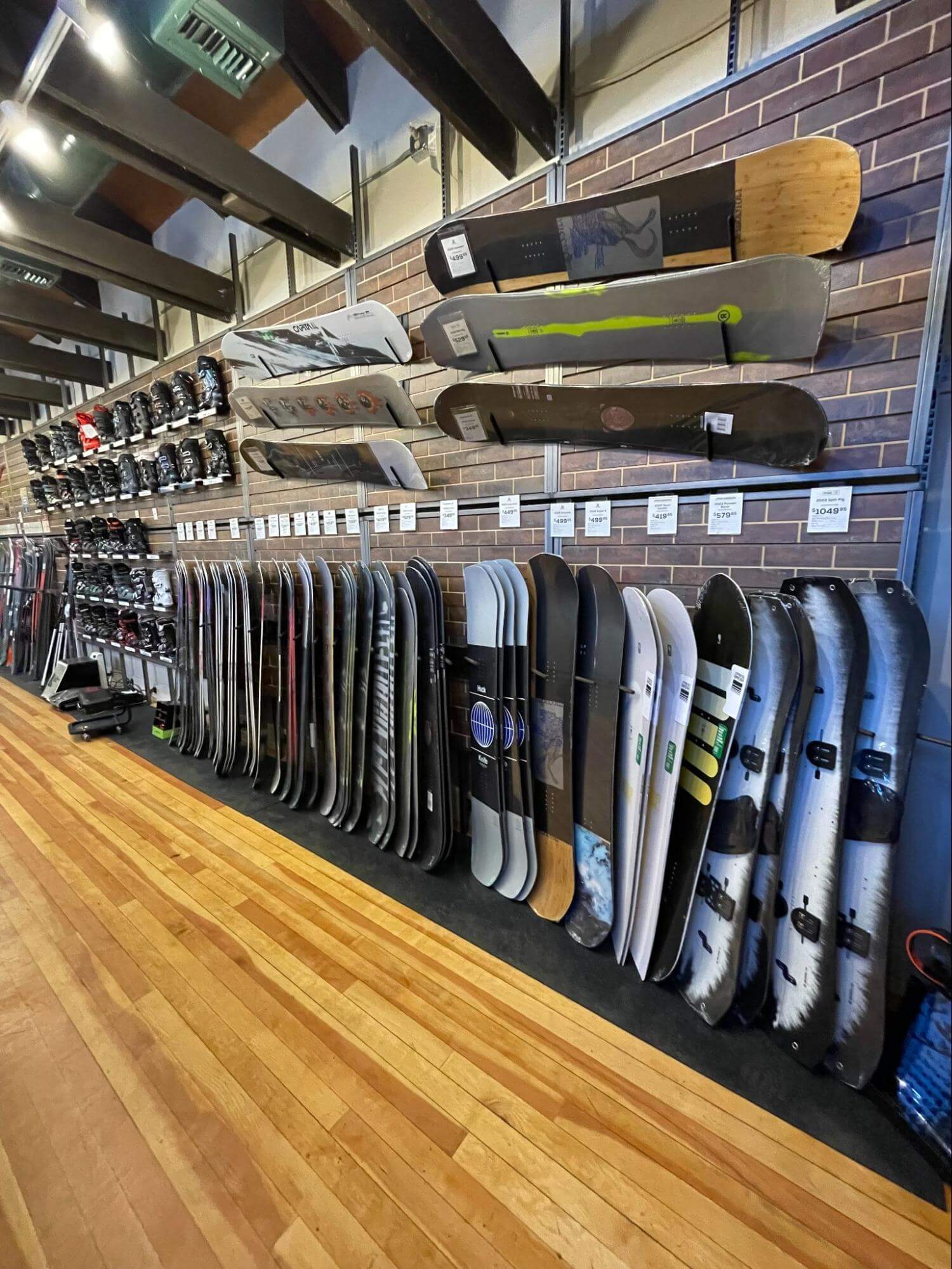 The wide range of snowsports equipment at Sun & Ski Sports in Oklahoma City