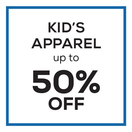 Kid's Apparel up to 50% off