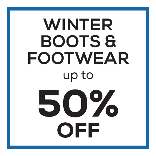 Winter Boots & Footwear up to 50% off