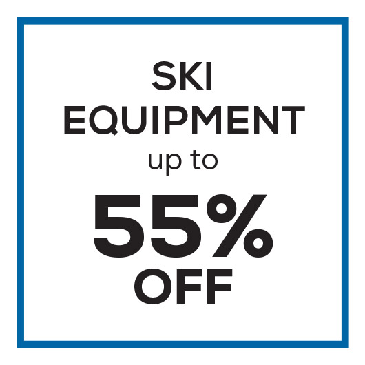 Ski Equipment up to 55% off