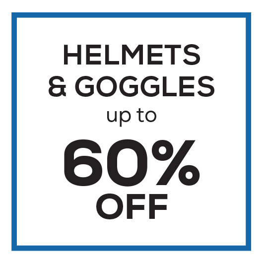 Helmets & Goggles up to 60% off