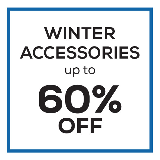 Winter Accessories up to 60% off