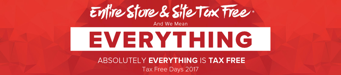 Entire Store Tax Free - Tax Free Days 2017