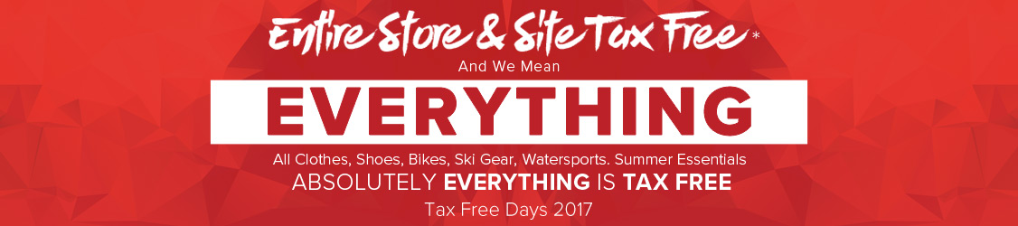 Entire Store Tax Free - Tax Free Days 2017