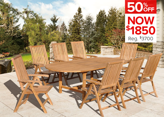 60% Off Lisbon 7 Piece Dining. Now $1,699