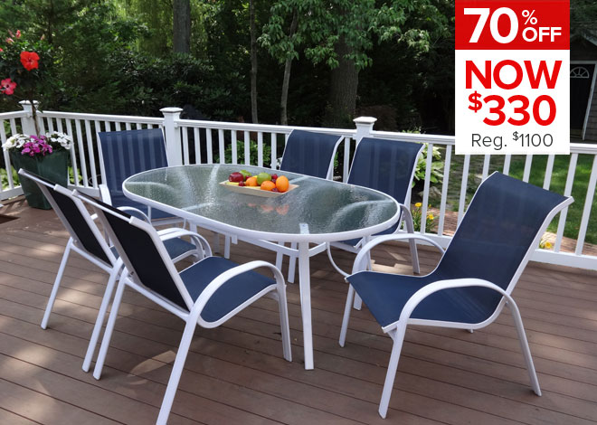 70% Off Hampton 5 Piece Dining. Now $330