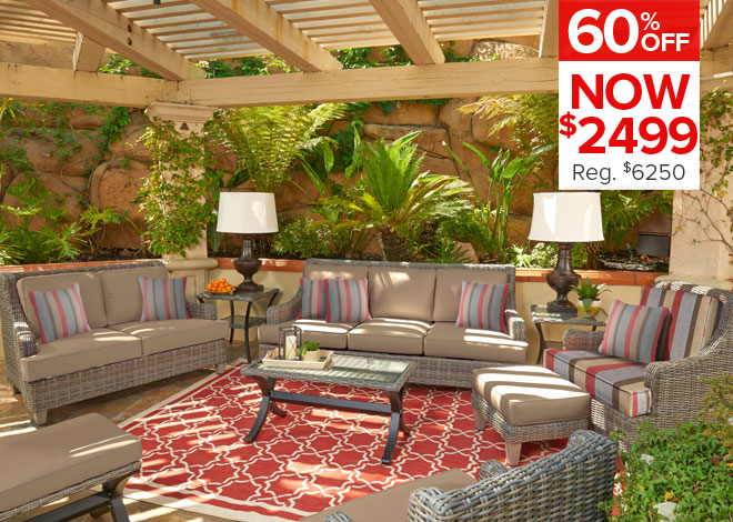 70% Off Spring Lake 5 Piece Fire Pit Chat. Now $930