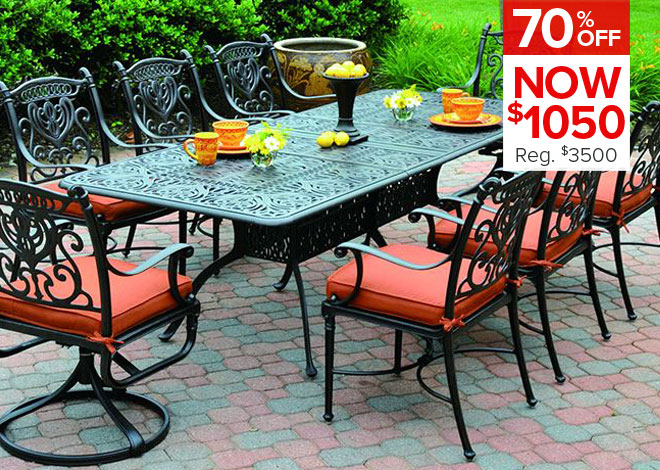 70% Off Tuscany 7 Piece Dining. Now $1050