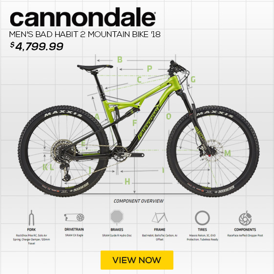 Cannondale Men's Bad Habit 2 Mountain Bike '18
