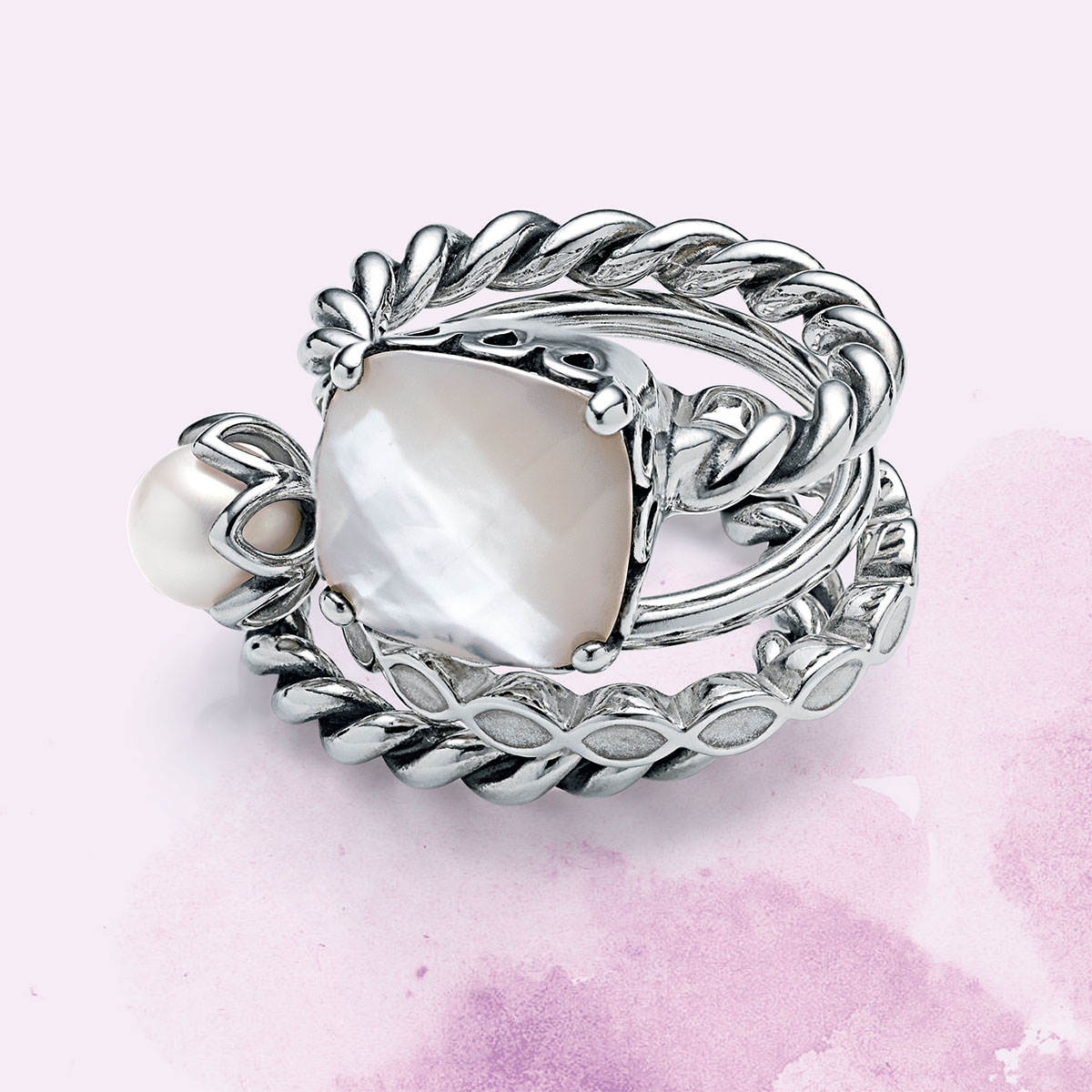 Pandora Sincerity Mother Of Pearl Ring