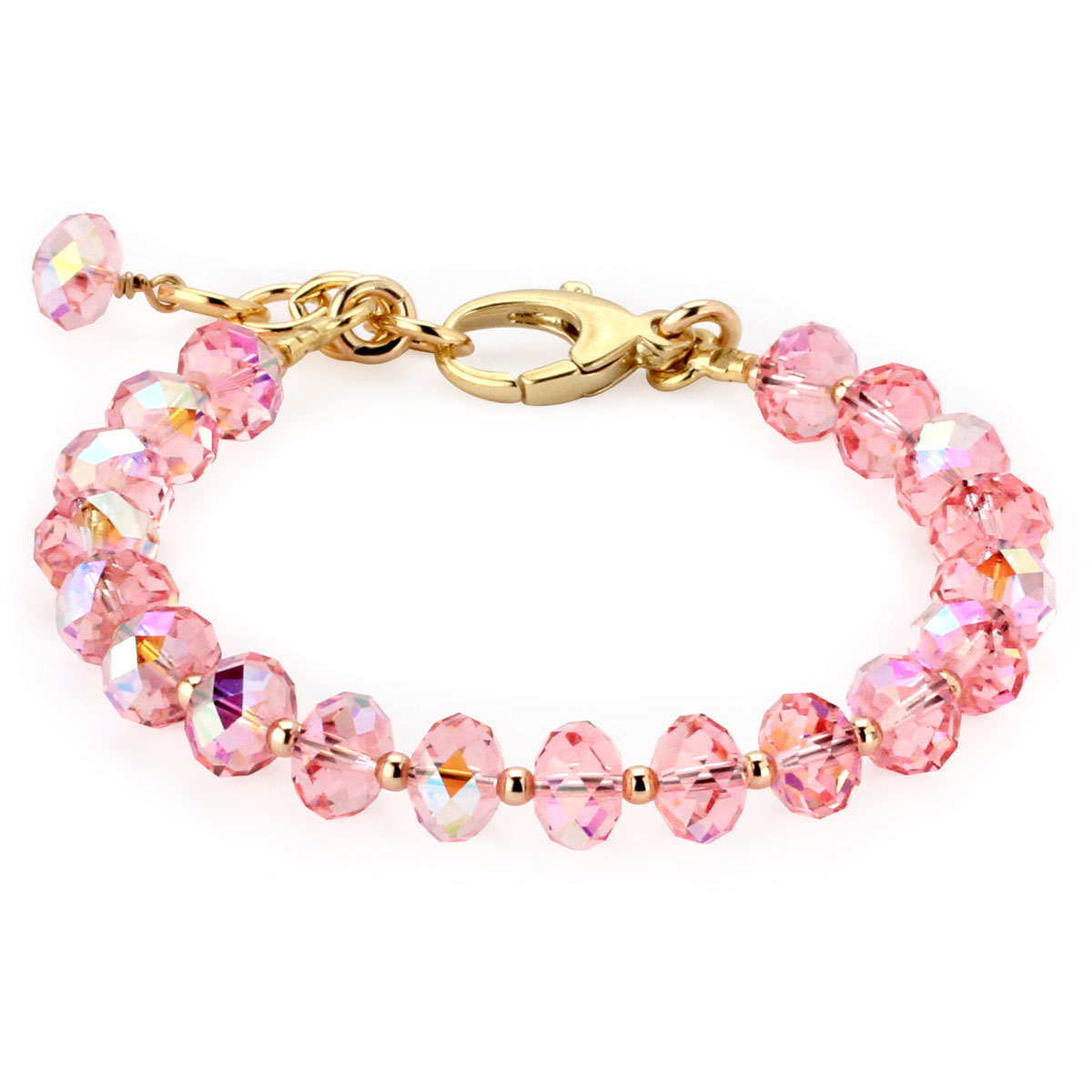 swarovski pink crystal bracelet