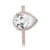 PANDORA Rose™ Radiant Teardrop Ring 186251CZ