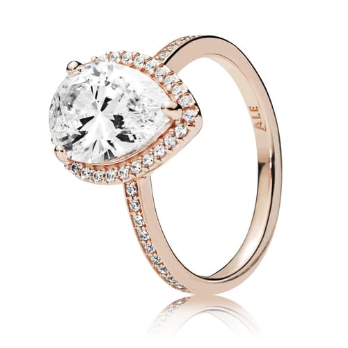PANDORA Rose™ Radiant Teardrop Ring 186251CZ