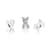 PANDORA Letter X Charm 797478