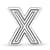 Pandora Reflexions™ Letter X Clip 798220