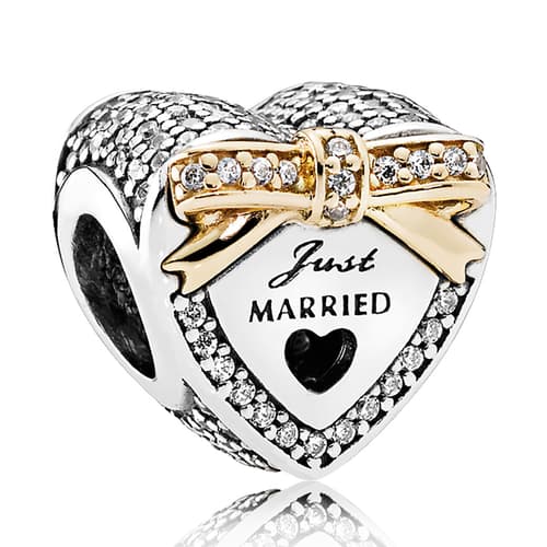 PANDORA Wedding Heart, Clear CZ Charm - Pancharmbracelets.com