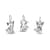 PANDORA Bulldog Puppy Dangle Charm 798008EN16