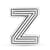 Pandora Reflexions™ Letter Z Clip 798222
