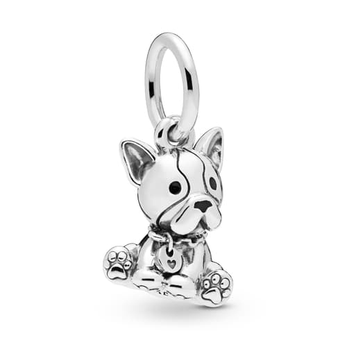 PANDORA Bulldog Puppy Dangle Charm 798008EN16