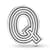 Pandora Reflexions™ Letter Q Clip 798213