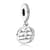 PANDORA Vintage Night Sky, Shimmering Midnight Blue Enamel &amp; Clear CZ Dangle Back