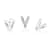 PANDORA Letter V Charm 797476