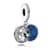 PANDORA Vintage Night Sky, Shimmering Midnight Blue Enamel &amp; Clear CZ Dangle