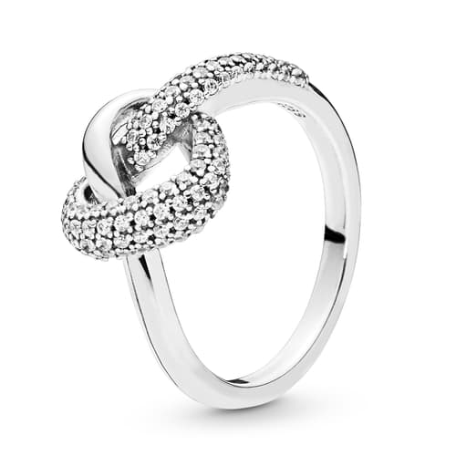 PANDORA Knotted Heart Ring 198086CZ