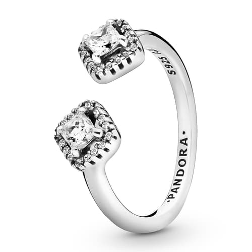Pandora Square Sparkle Open Ring 198506C01
