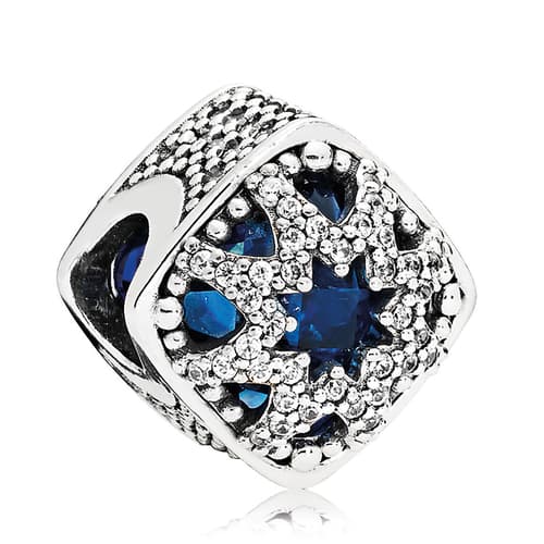 PANDORA Glacial Beauty Swiss Blue Crystals &amp; Clear CZ Charm