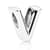 PANDORA Letter V Charm 797476