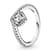 Pandora Square Sparkle Wishbone Ring 198420C01